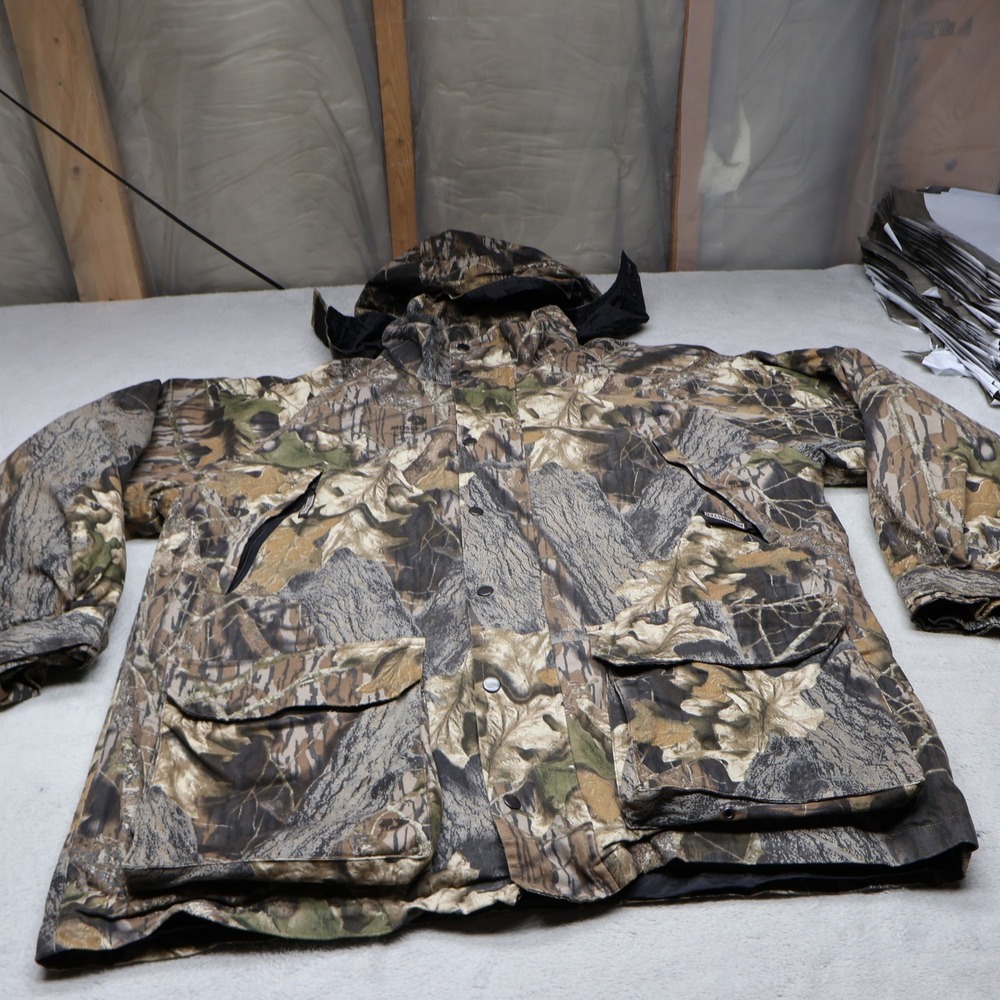 Bushmaster Jacket Mens XL Mossy Oak Camo Removable Liner Field Hunting 3in1 VTG